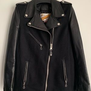 Schott NYC Wool and leather jacket
